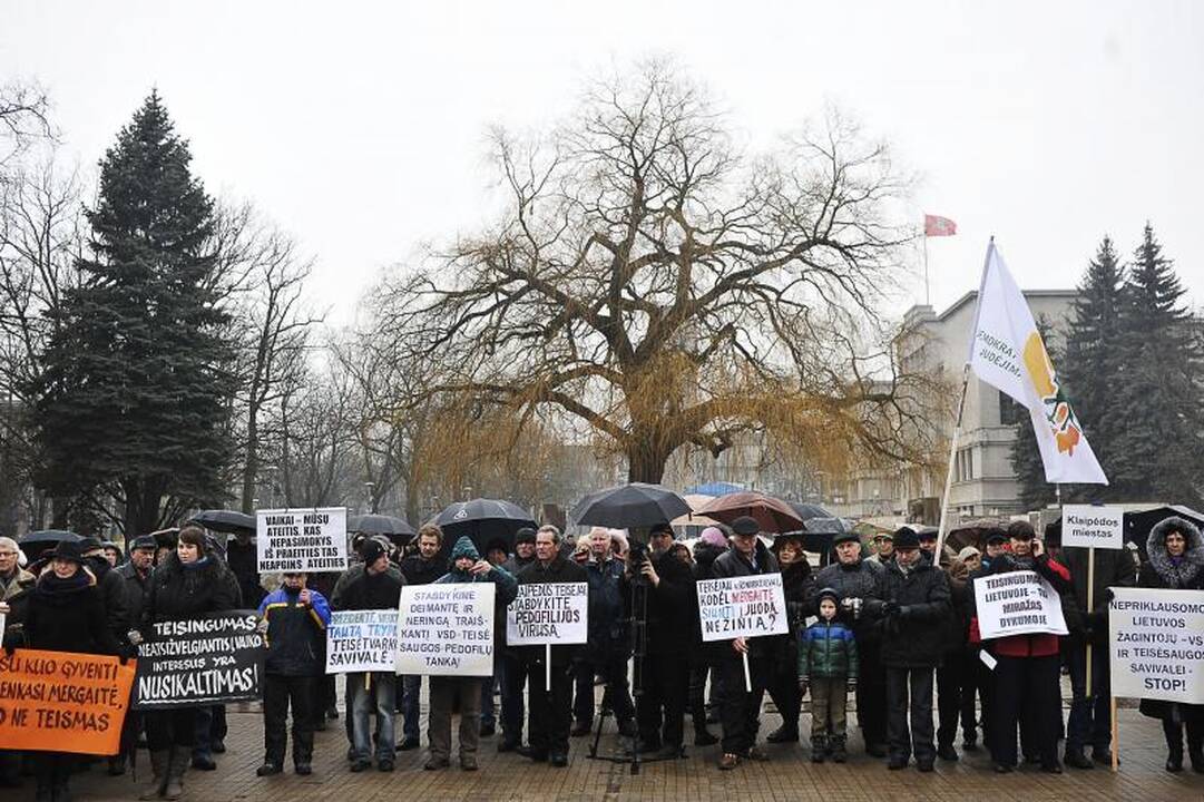 „Drąsiaus kelio“ suburtame mitinge liejosi kaltinimai