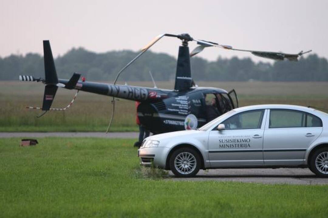 Avariją patyrė J.Borisovo pilotuojamas sraigtasparnis (papildyta)
