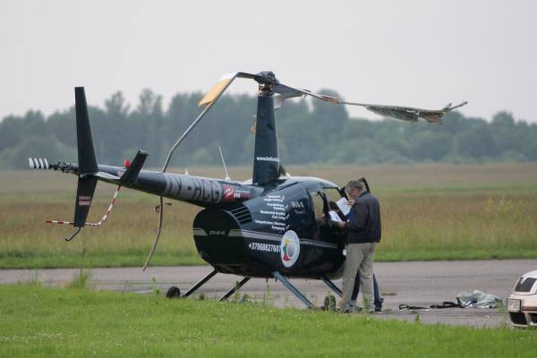 Avariją patyrė J.Borisovo pilotuojamas sraigtasparnis (papildyta)