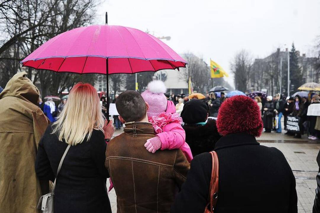 „Drąsiaus kelio“ suburtame mitinge liejosi kaltinimai