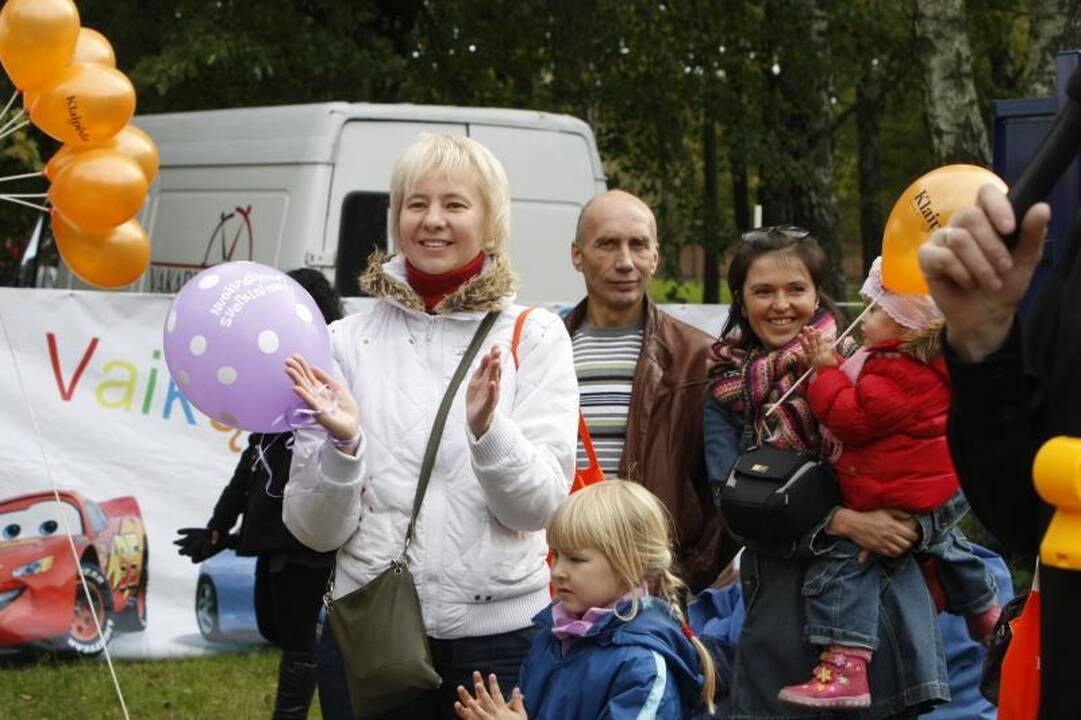 Parke šurmuliavo klaipėdiečių šeimų šventė