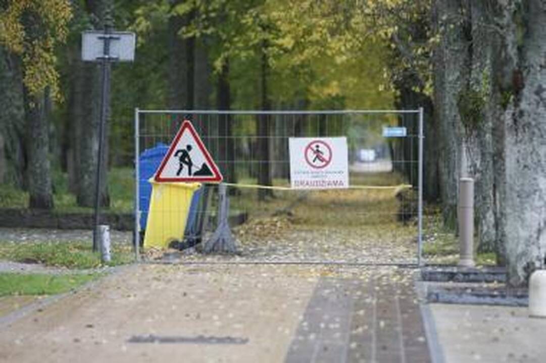Meilės alėjos rekonstrukcija Palangoje įstrigo ilgam
