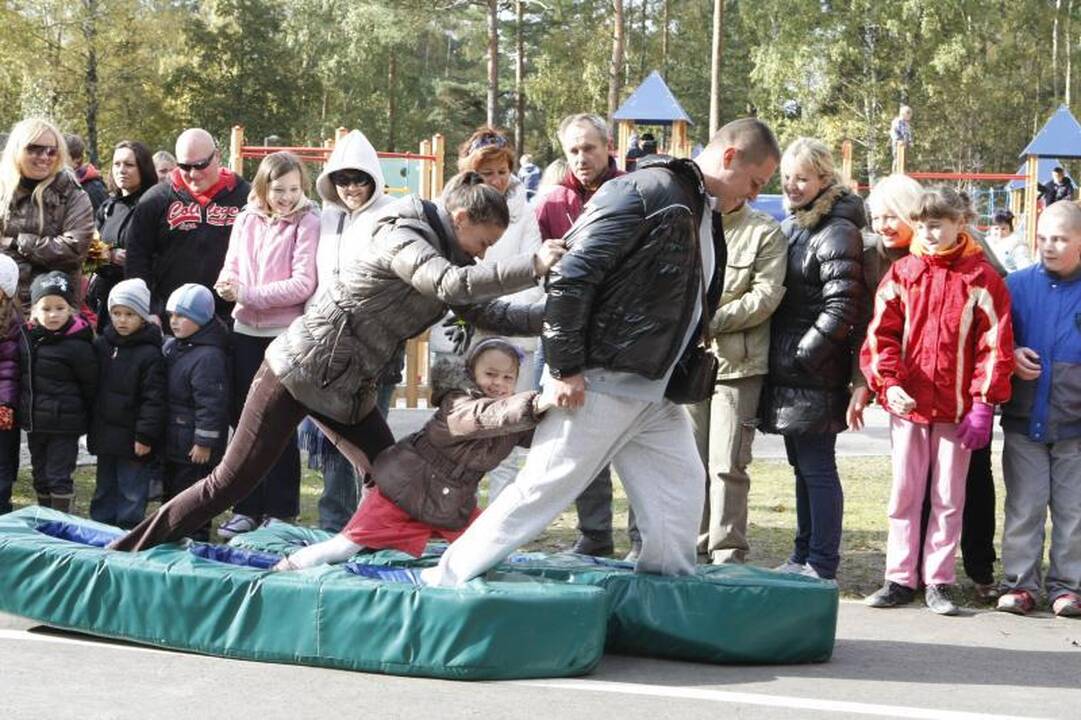 Parke šurmuliavo klaipėdiečių šeimų šventė