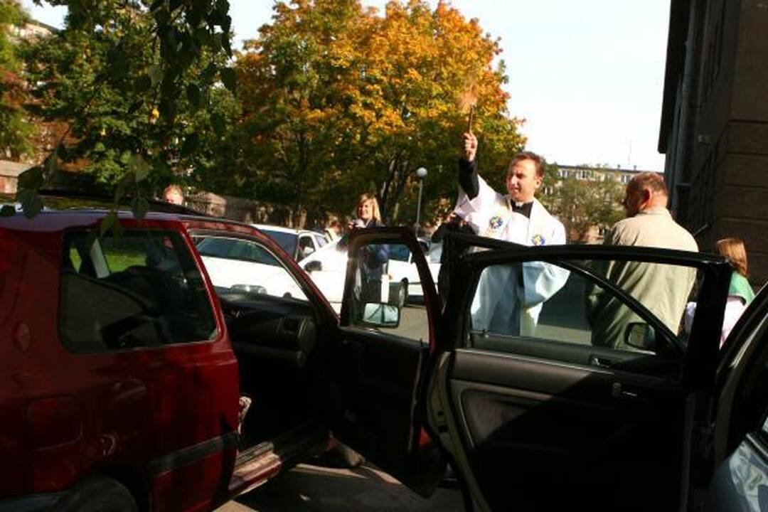 Klaipėdiečiai prašė Dievo palaimos vairuojant