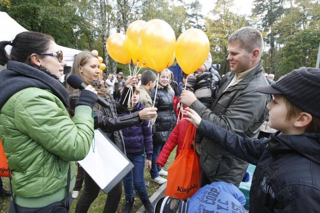Parke šurmuliavo klaipėdiečių šeimų šventė
