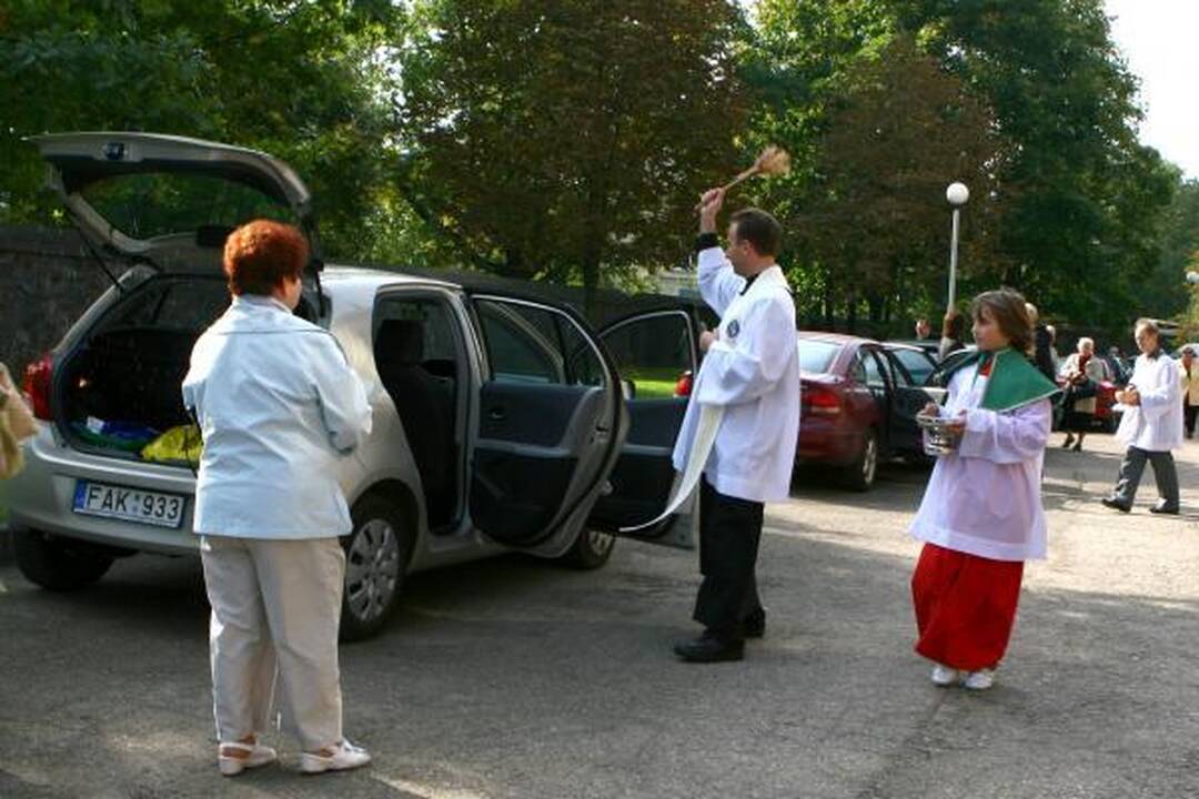 Klaipėdiečiai prašė Dievo palaimos vairuojant