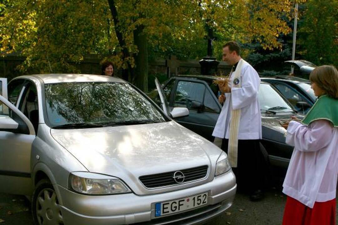 Klaipėdiečiai prašė Dievo palaimos vairuojant