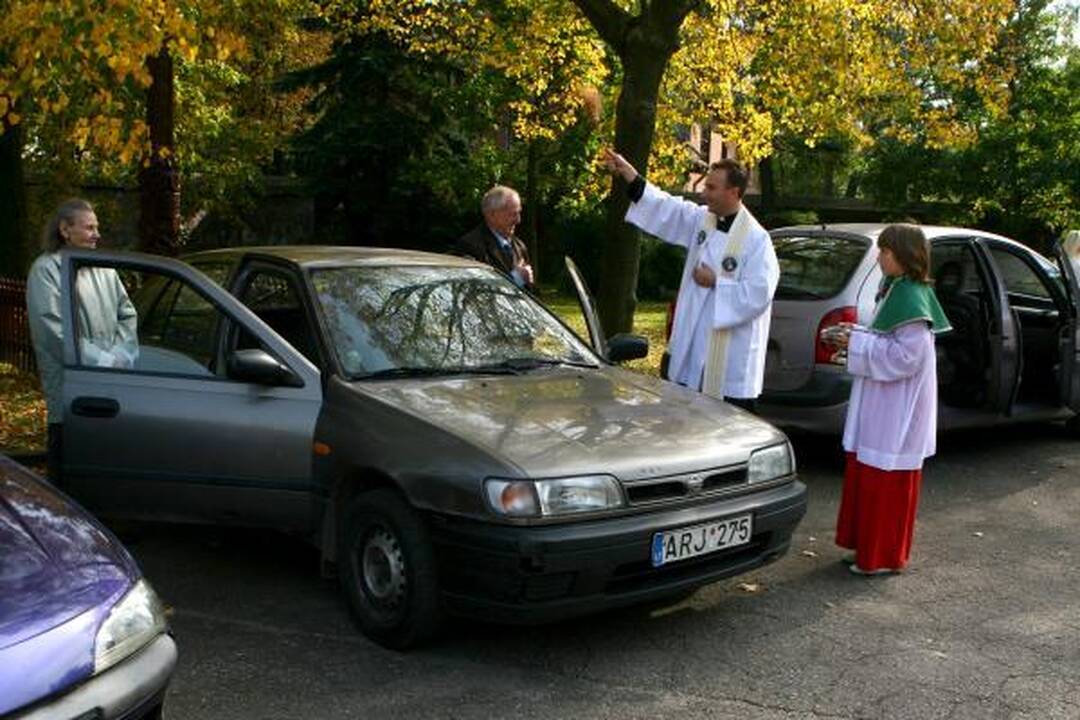Klaipėdiečiai prašė Dievo palaimos vairuojant