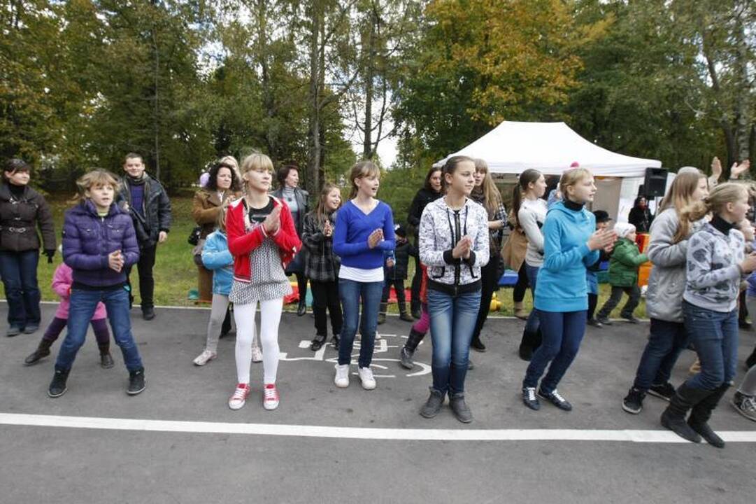 Parke šurmuliavo klaipėdiečių šeimų šventė