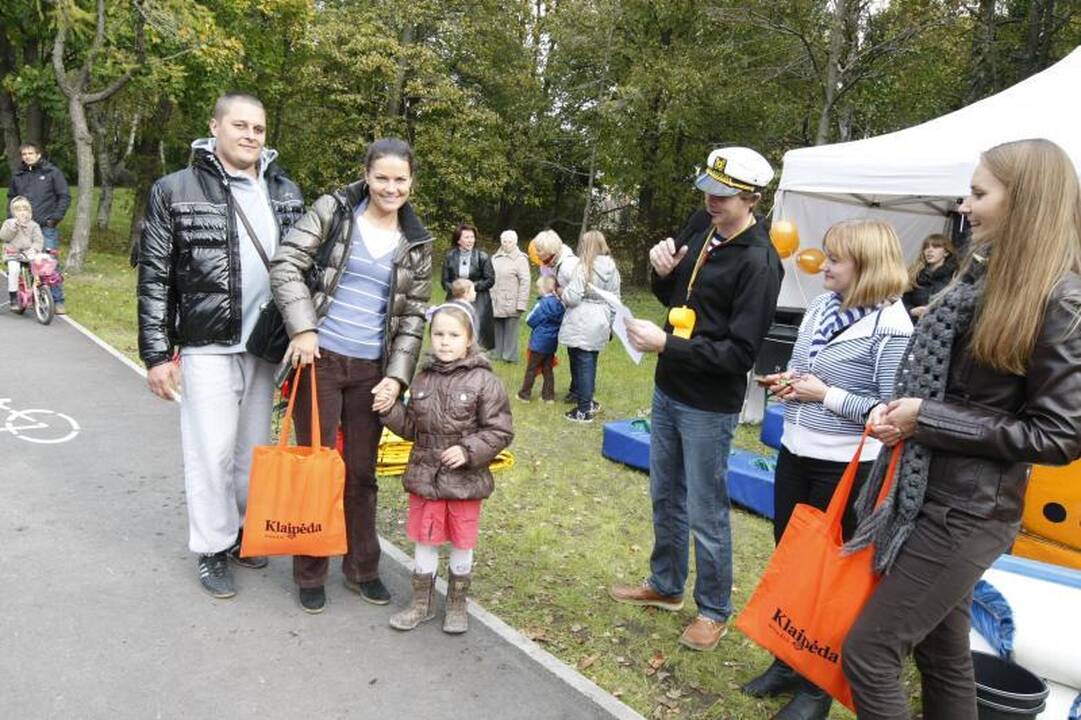 Parke šurmuliavo klaipėdiečių šeimų šventė
