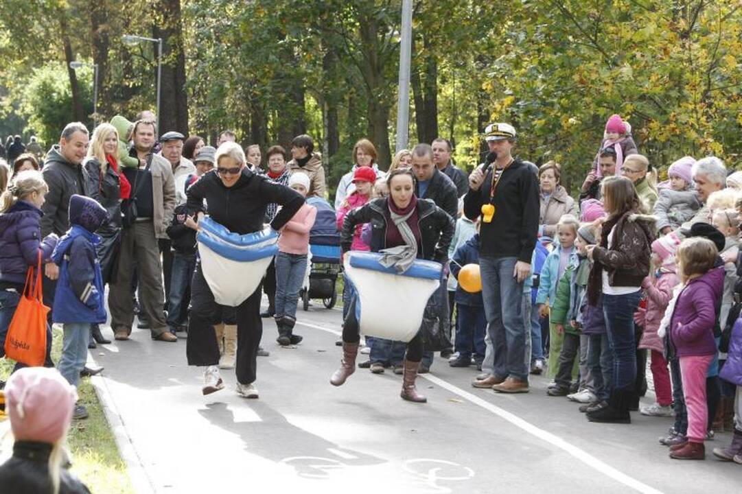 Parke šurmuliavo klaipėdiečių šeimų šventė