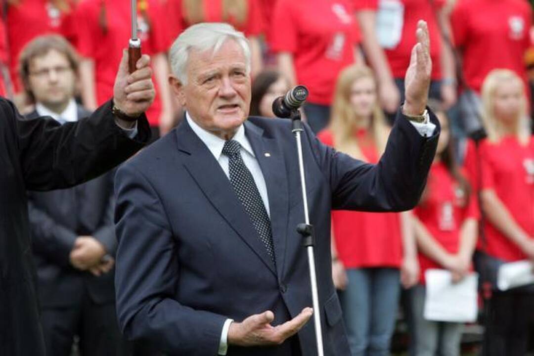 Lyjant lietui atidengtas „Vienybės medis“ (papildyta)