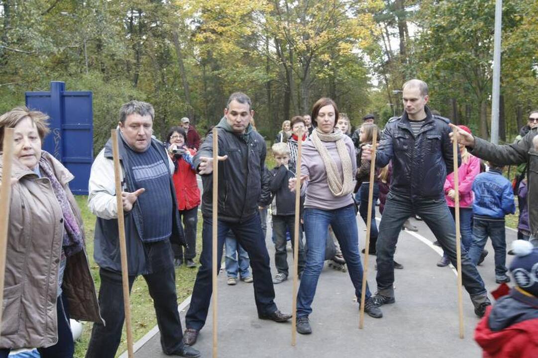 Parke šurmuliavo klaipėdiečių šeimų šventė