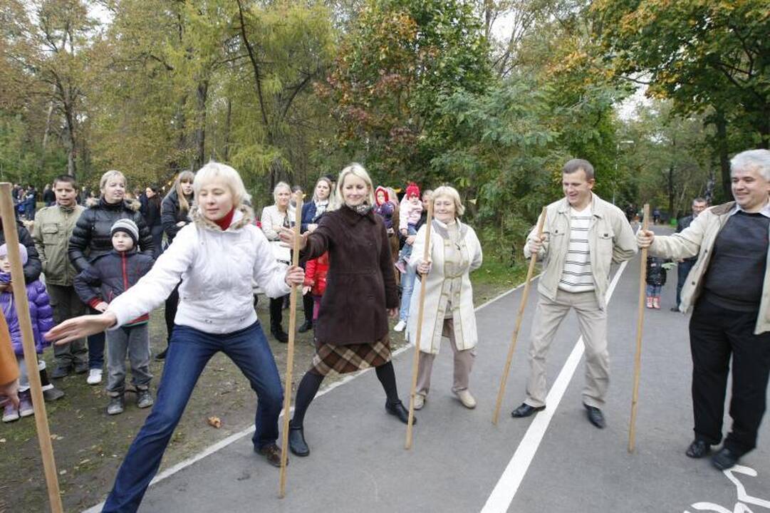 Parke šurmuliavo klaipėdiečių šeimų šventė