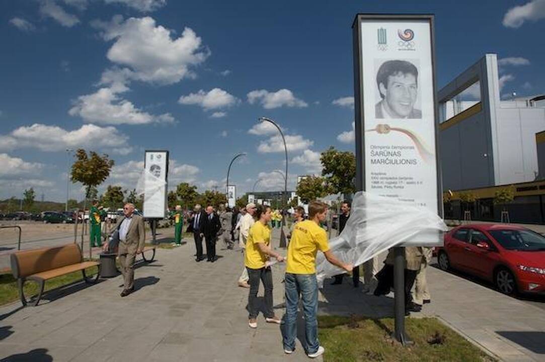 Vilniuje jau driekiasi Olimpiečių šlovės alėja