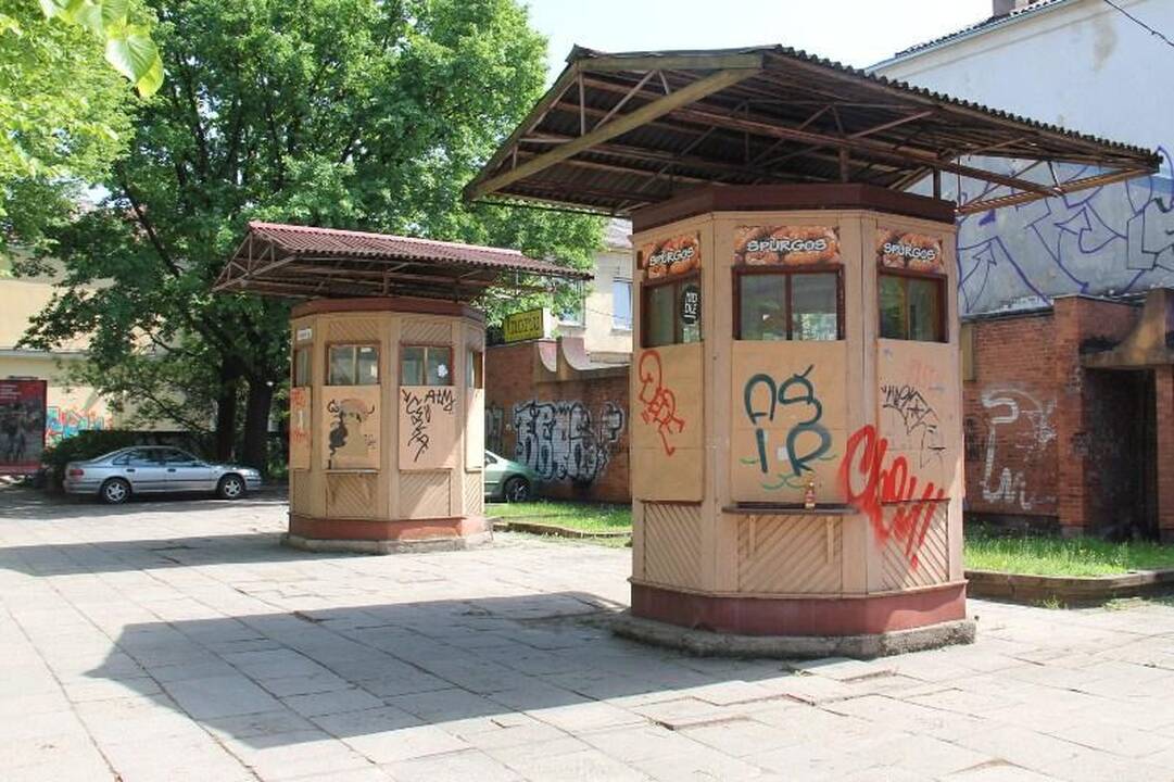 Miestą darkantys kioskai bus nugriauti  