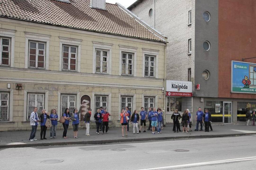 Klaipėdiečiai protestavo prieš Darbo kodekso pataisas