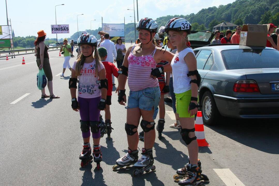 Kaune vyko antrasis riedučių maratonas