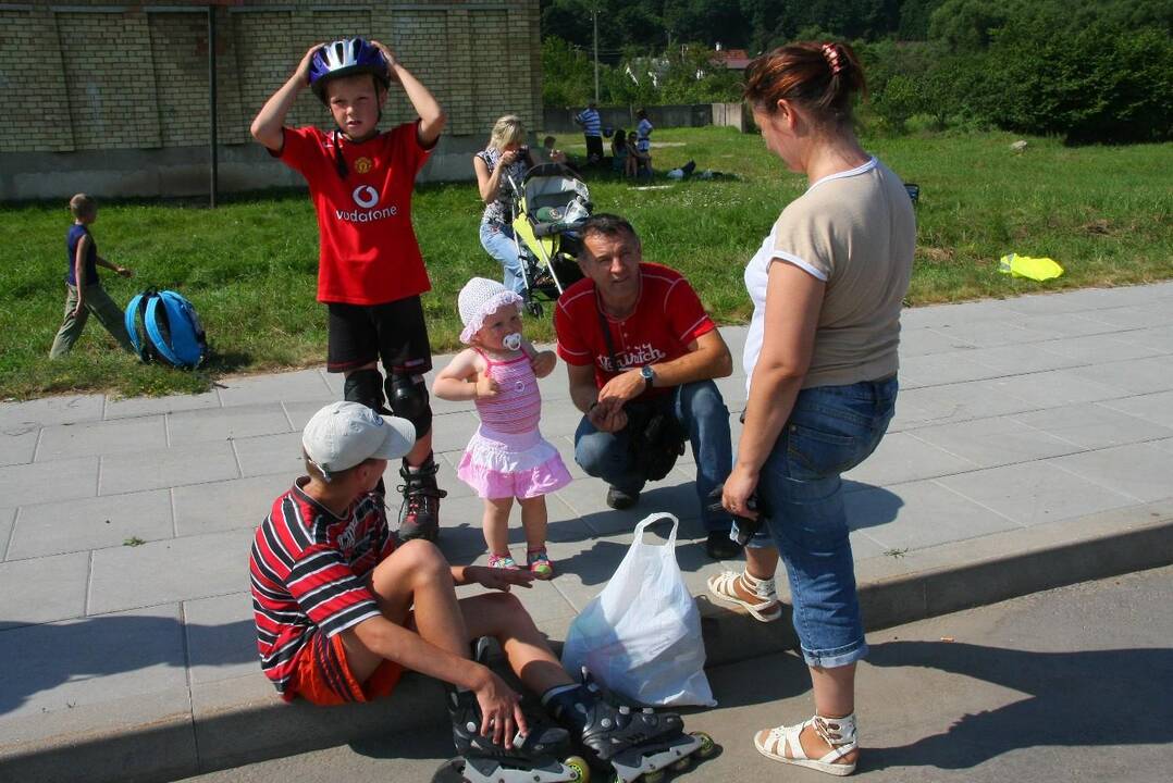 Kaune vyko antrasis riedučių maratonas