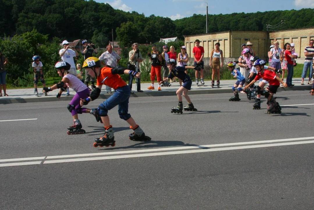 Kaune vyko antrasis riedučių maratonas