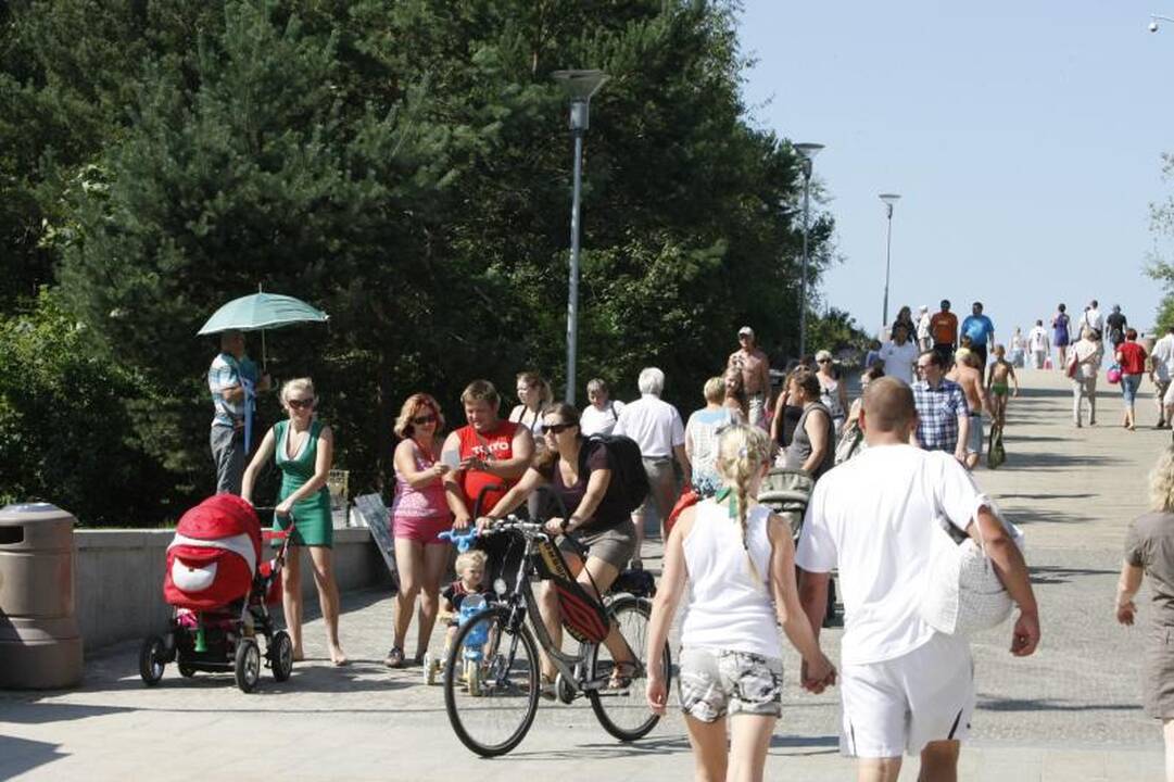 Palangoje – paskutinis šį sezoną žmonių antplūdis