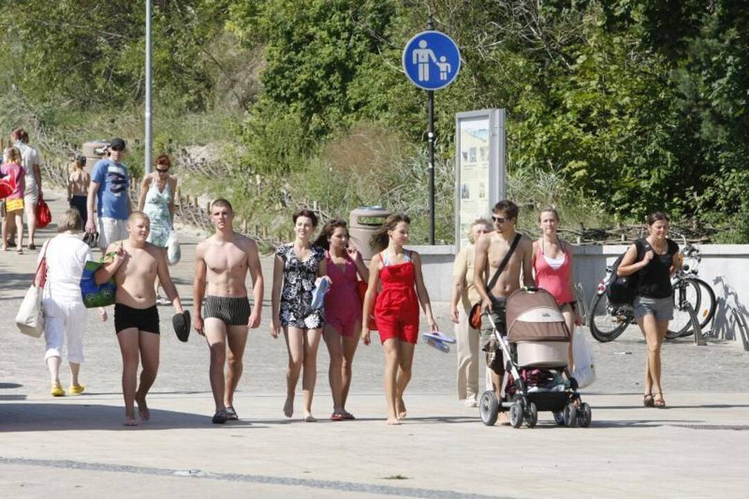 Palangoje – paskutinis šį sezoną žmonių antplūdis