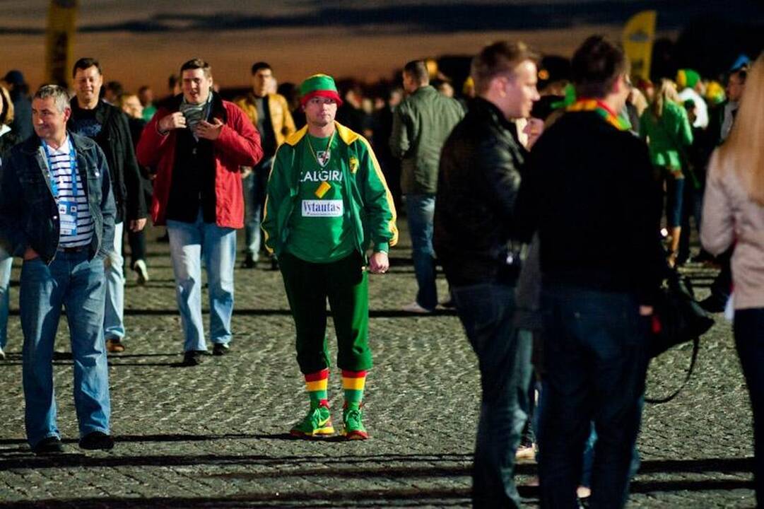 Prieš paskutines varžybas sirgalių nuotaika buvo pakili