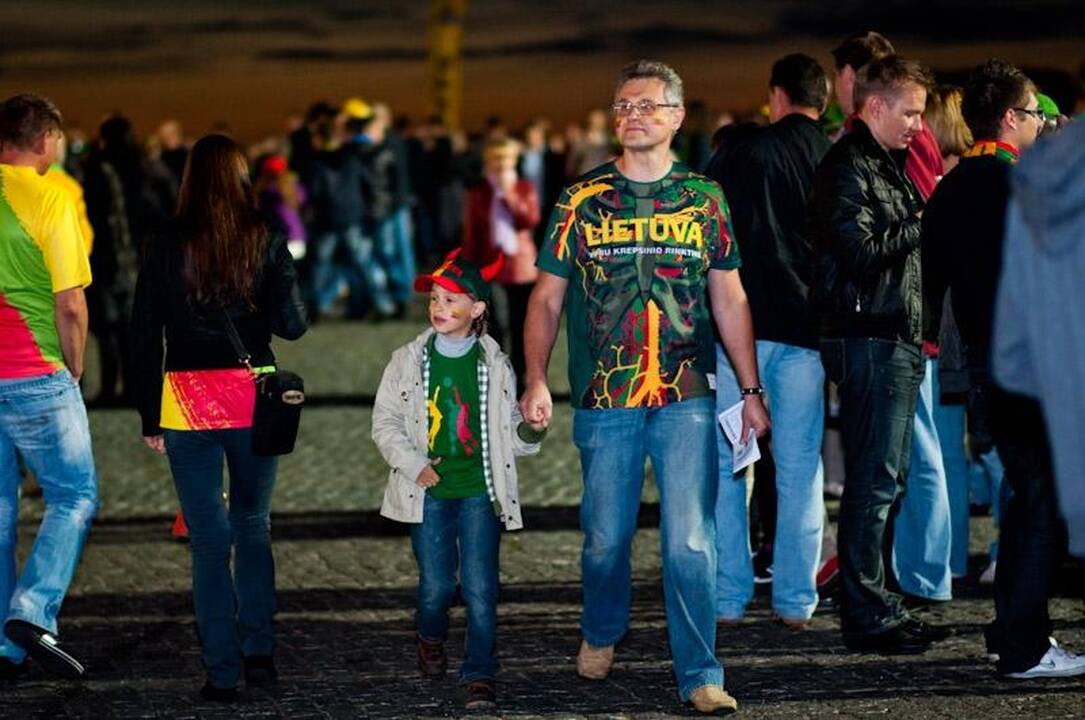 Prieš paskutines varžybas sirgalių nuotaika buvo pakili