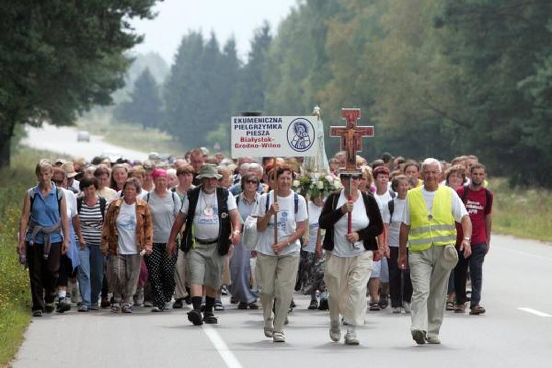 Lenkų maldininkus į Vilnių atvedė istorija