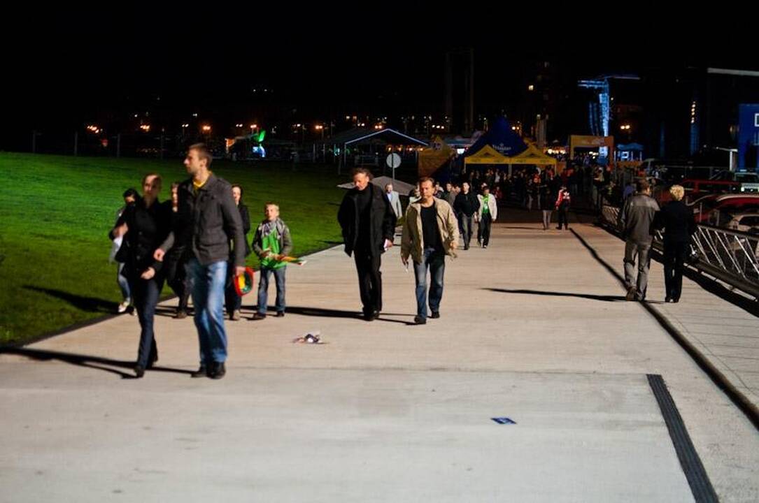 Prieš paskutines varžybas sirgalių nuotaika buvo pakili