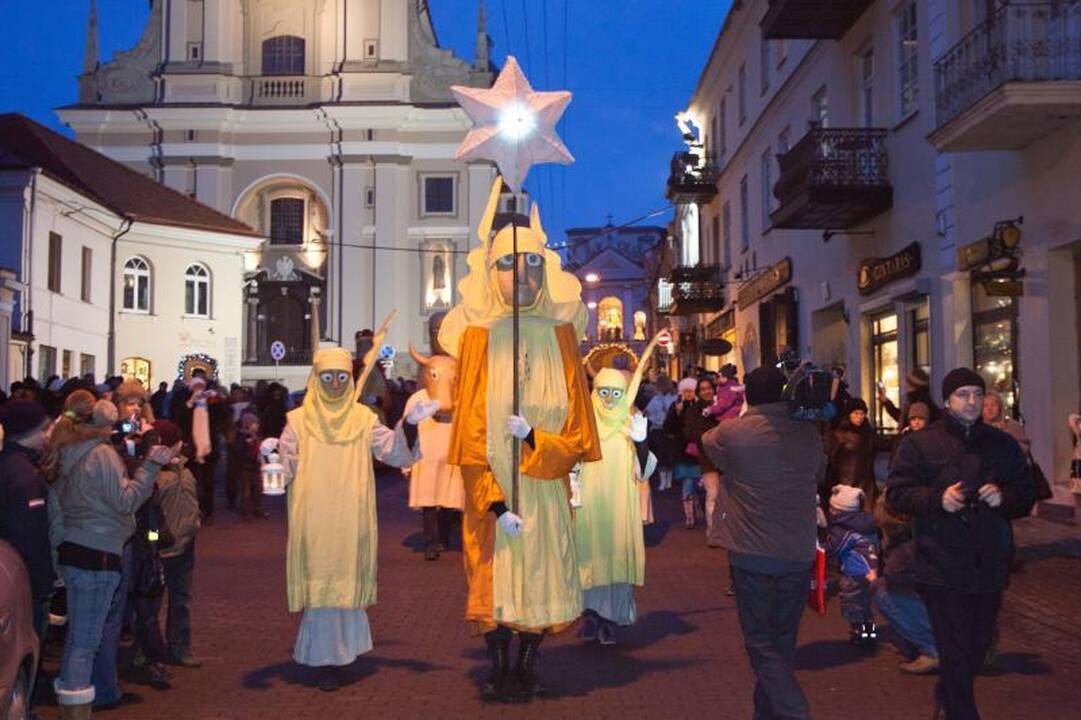 Trys karaliai sostinėje skelbė žiemos švenčių pabaigą