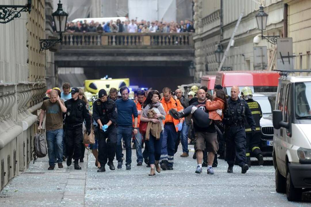 Prahoje per sprogimą nukentėjo daugiau nei pusšimtis žmonių 