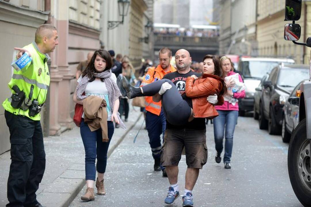 Prahoje per sprogimą nukentėjo daugiau nei pusšimtis žmonių 