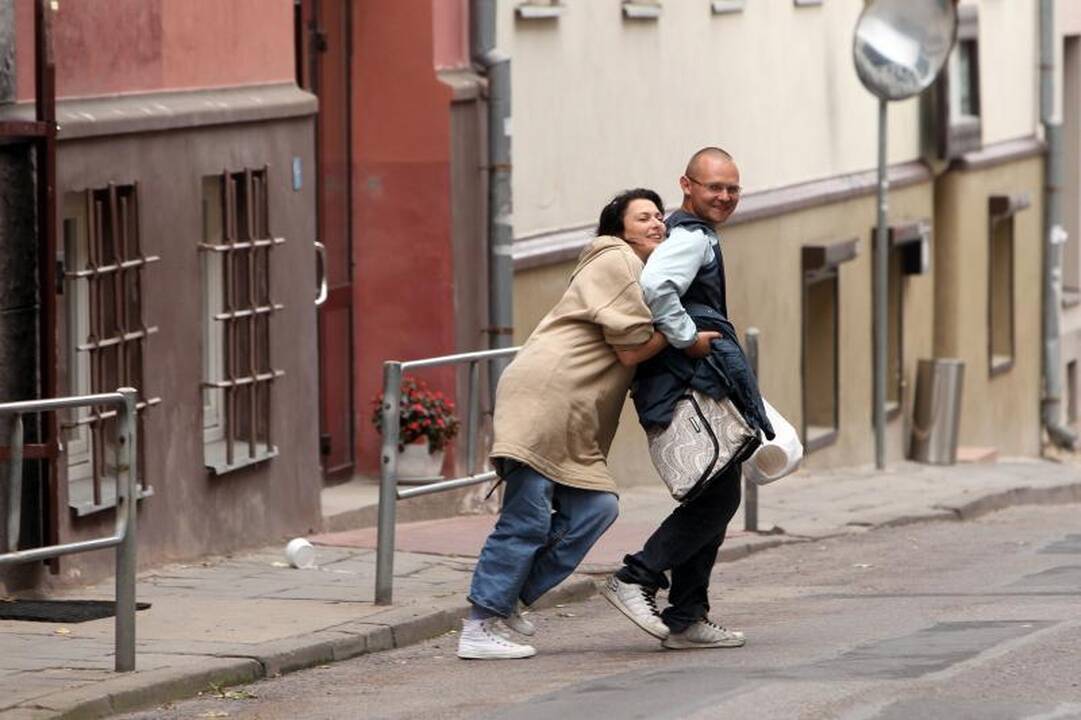 Sostinės pastatų sienas ramstė Rimantė Valiukaitė