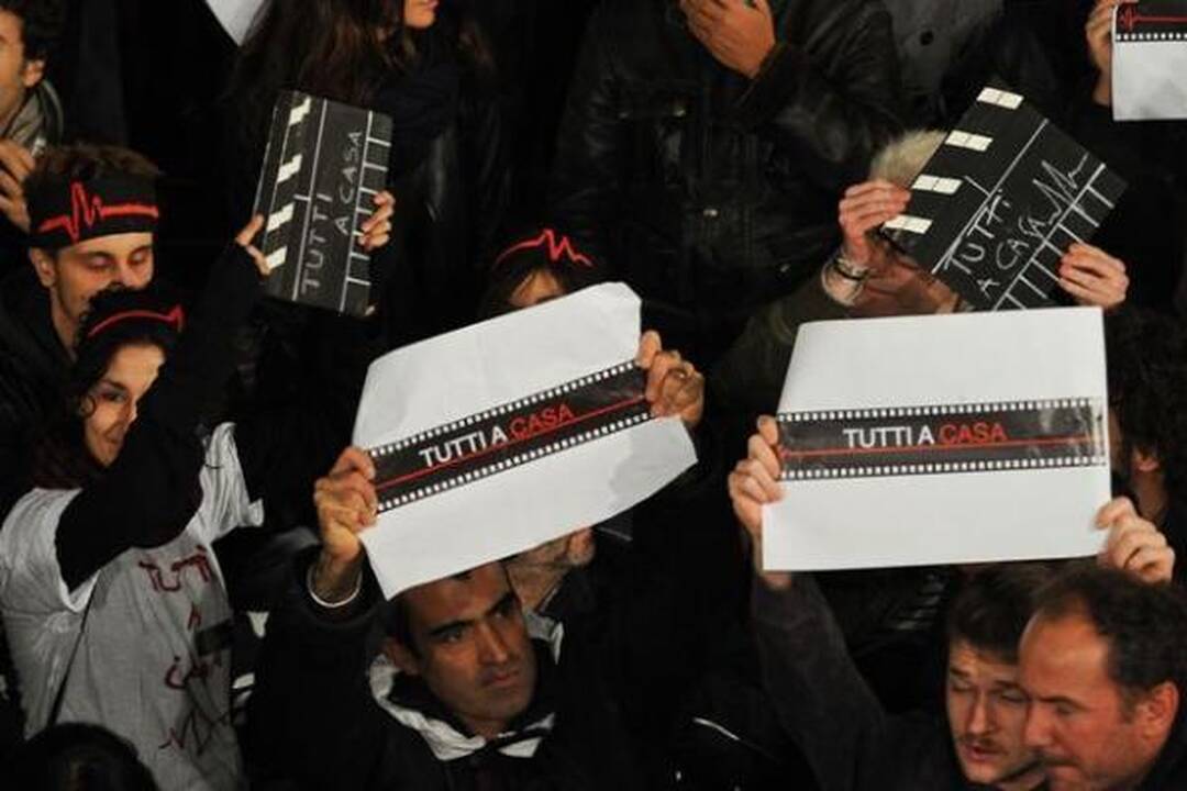 Romos kino festivalio atidarymo ceremoniją sutrikdė protestuotojai
