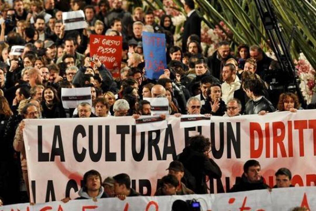 Romos kino festivalio atidarymo ceremoniją sutrikdė protestuotojai