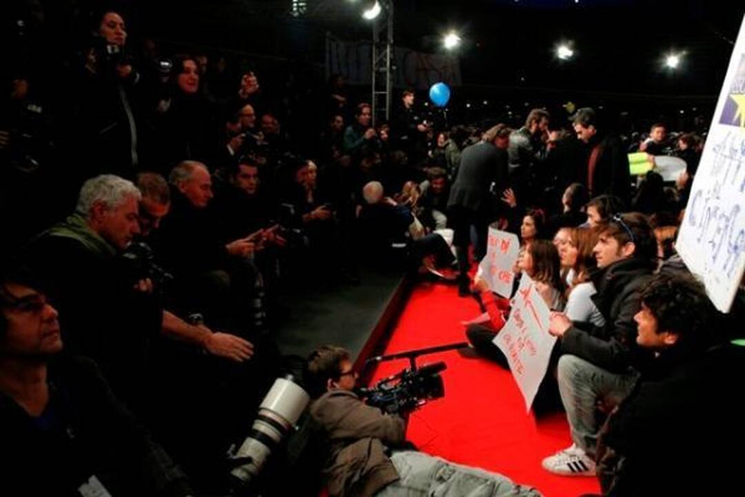Romos kino festivalio atidarymo ceremoniją sutrikdė protestuotojai
