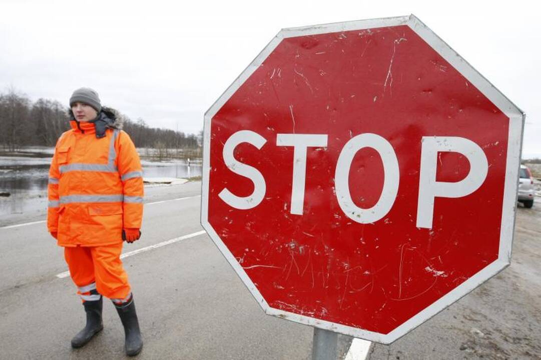 Potvynis Šilutės rajone pamažu traukiasi