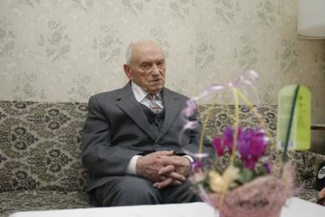 Pasveikintas šimtametis klaipėdietis