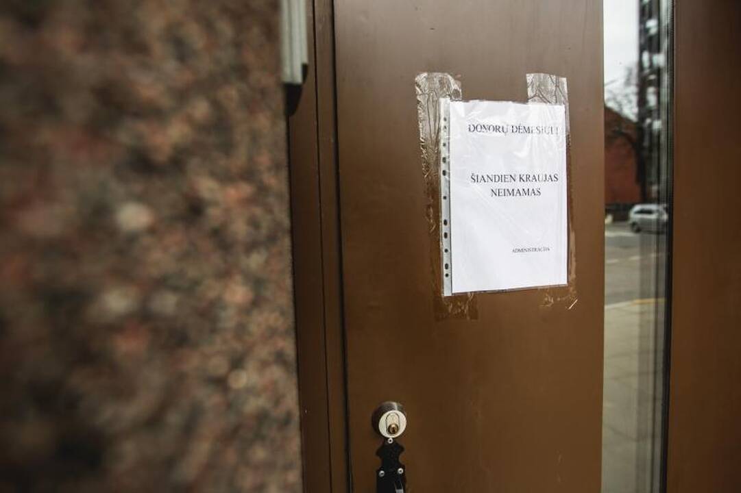 Kraujo centro veikla – sustabdyta, donorus priims Kauno klinikos