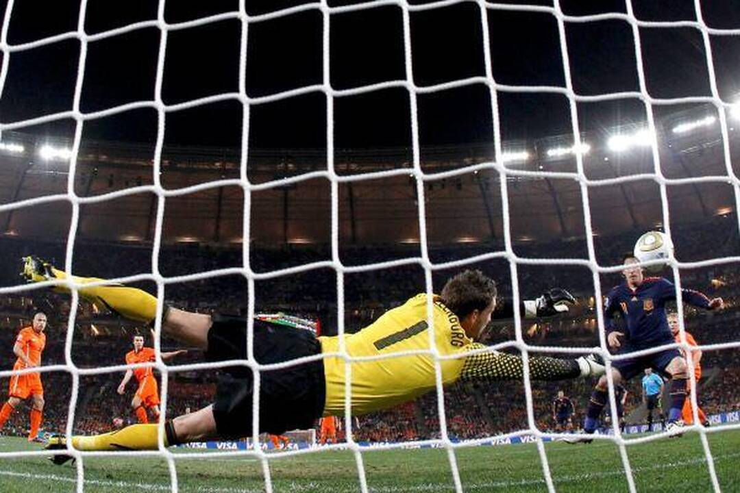 Ispanijos burtininkai užskriejo į pasaulio futbolo Olimpo viršūnę