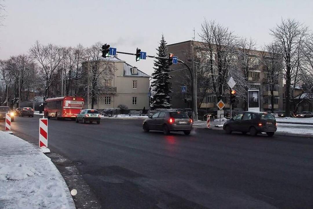 K. Petrausko gatvės ir Vydūno alėjos sankryžoje – nauji šviesoforai