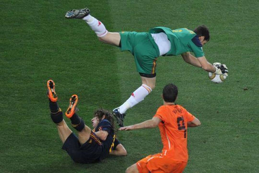 Ispanijos burtininkai užskriejo į pasaulio futbolo Olimpo viršūnę
