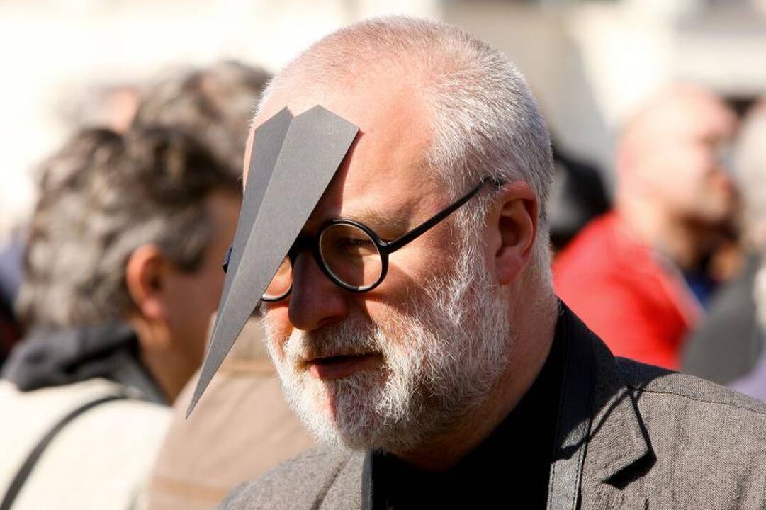 I.Vaškelienė filmavo protestuojančius architektus