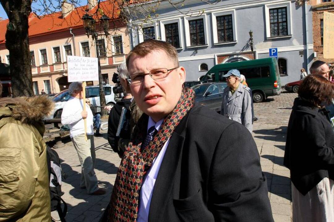 I.Vaškelienė filmavo protestuojančius architektus