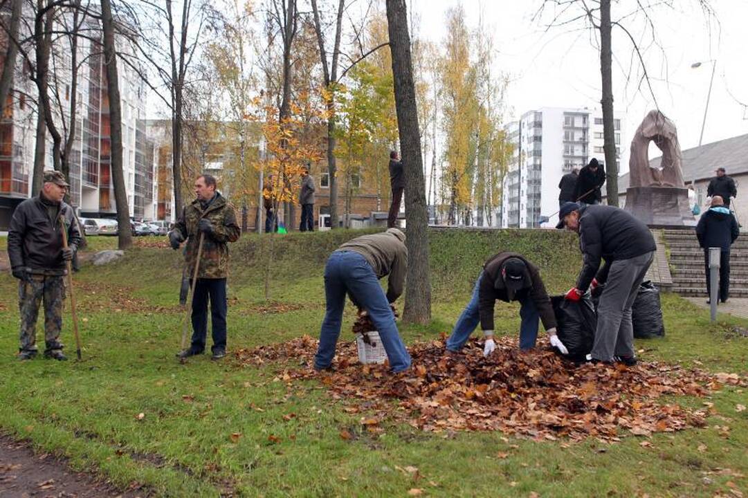 Afganistano karo veteranai šeštadienį susirinko į kasmetę talką