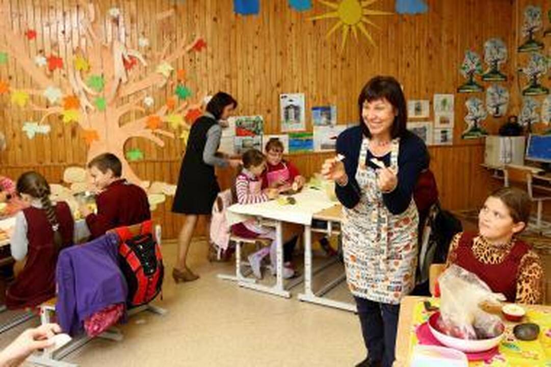 Vaikai žiemai ruošėsi gamindami traškučius