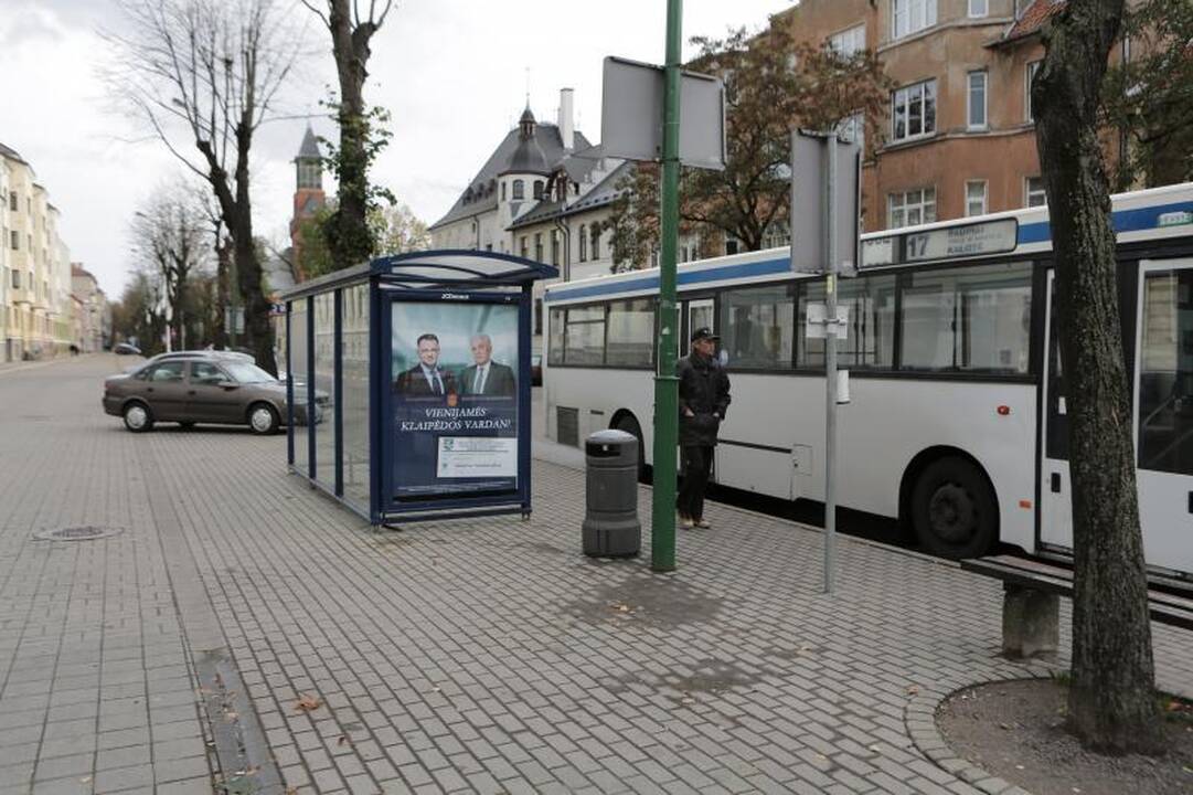 Politikai Klaipėdoje reklamuojasi ir tylos dieną 