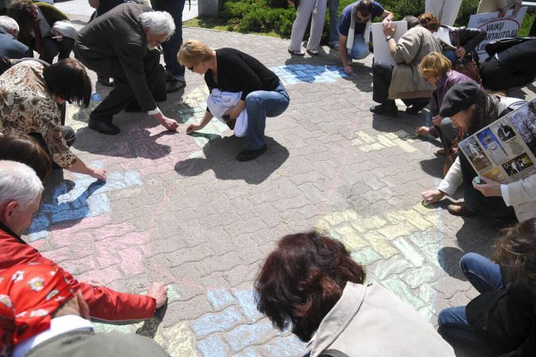 N.Venckienės šalininkai prie Seimo reikalavo „Tiesos“