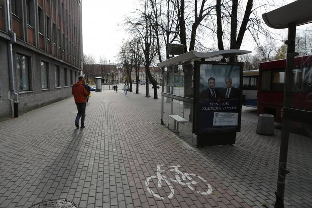 Politikai Klaipėdoje reklamuojasi ir tylos dieną 